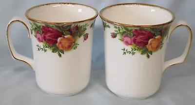 Buy Royal Albert Old Country Roses Ribbed Style Mug 3 7/8 , Pair • 28.19£