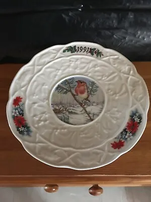 Buy Irish Parian Donegal China 1991 Christmas Plate Limited Edition Plate No 705 • 35£