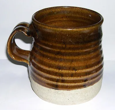 Buy Martin Homer Studio Pottery - Stoneware Large Pulled Handle Vessel - Stamped. • 39.99£