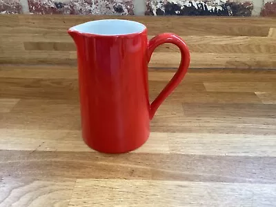 Buy Vintage Arthur Wood England Red And White Tall Milk Jug • 18£