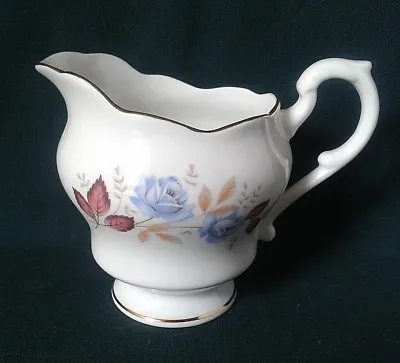 Buy Royal Standard Milk Jug Fine Bone China Tea Set Creamer Blue Roses Brown Leaves • 24.95£