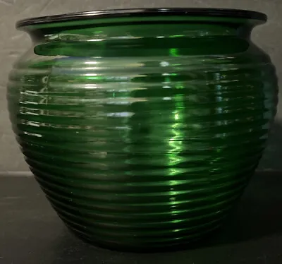 Buy National Potteries Cleveland, Ohio Green Ribbed Glass Division 1162 Mold Vintage • 9.58£