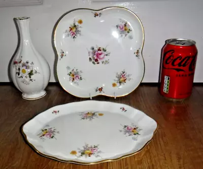 Buy 3 Pieces Of Royal Crown Derby Derby Posies ~ 2 Dishes & A Vase ~ 1st ~ Excellent • 19.99£