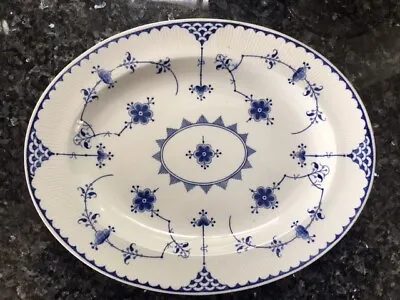 Buy Antique Vintage Furnivals Meat Platter Blue & White Denmark • 17.99£