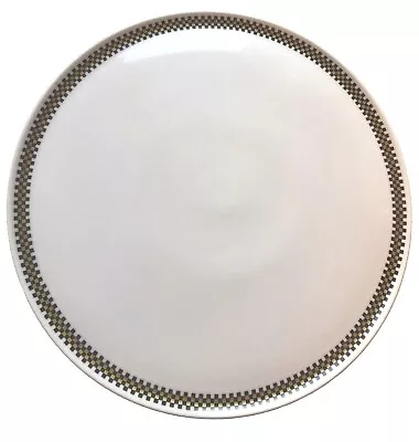 Buy Decorative Tableware Thomas Ceramic Large Round Border Patterned White Platter. • 25£