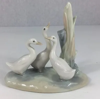Buy Vintage Nao Figurine 3 Swans/1 Duck 12cm In Length • 18.95£