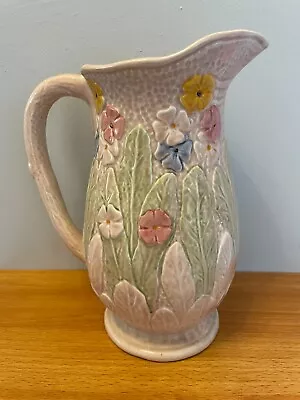 Buy Vintage Beige  Melba Ware Ceramic Jug / Pitcher Pretty Flowers 9  23cm • 18.99£