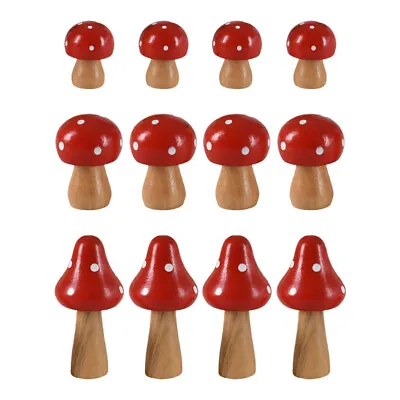 Buy Decors Toadstool Toadstools Simulated Wooden Mushroom Outdoor Table Decor Glass • 12.62£