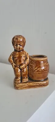 Buy Baby Statue Next To A Pot Very Rare Porcelain China Wade Like Style Miniature... • 8£