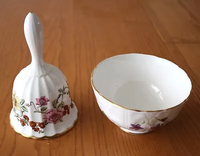 Buy Two Pieces Of Fine Bone China, A Spode Handbell & An Aynsley Sugar Bowl • 6£