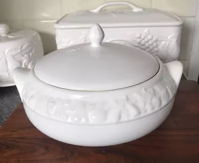 Buy Large Marks And Spencer Embossed Tureen VGC • 25£