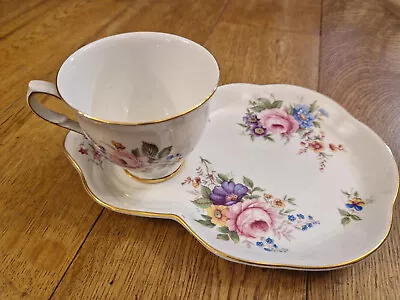 Buy Old Foley James Kent Cup And Biscuit Saucer Floral • 7.50£