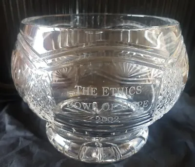 Buy VINTAGE IRISH TYRONE CRYSTAL   The Ethics Bowl Of Hope 2002   • 34.99£
