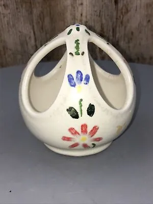 Buy Purbeck Pottery Pot Pourri Posy Bud Vase With Floral Pattern 9.5cm Vintage • 5£