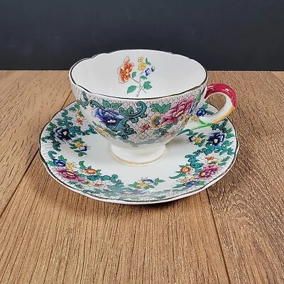 Buy Royal Cauldon Victoria Gold Trim Scalloped Teacup And Saucer. Good Condition  • 5.99£