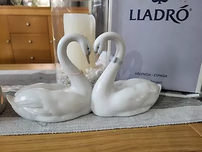 Buy LLADRO Endless Love Swans Figurine. Porcelain Figure With Box 6585 • 79.99£