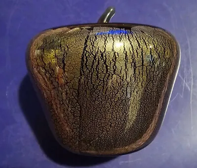 Buy Vintage Isle Of Wight Glass Iridescent Apple Paperweight • 25£