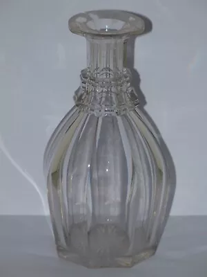 Buy Antique Cut Glass Faceted Decanter (no Stopper) • 11£