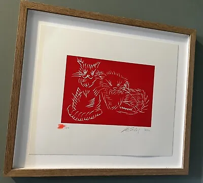 Buy Ai Weiwei - Red Cats - Signed Numbered Print Framed • 1,750£