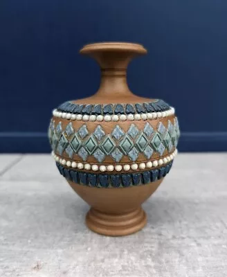 Buy Antique Doulton Silicon Stoneware Small Vase Lambeth Royal Ware Edith Herapath • 60£