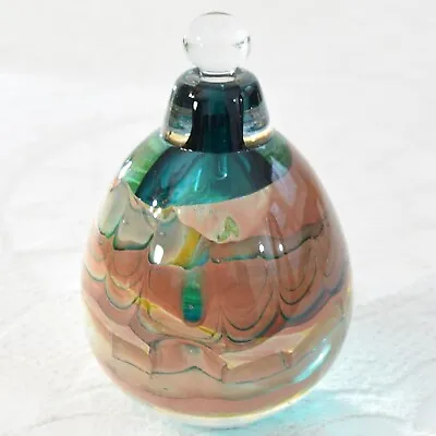 Buy Brent Kee Young Blown Studio Art Glass Scent Perfume Bottle Vase Vessel Signed • 273.81£