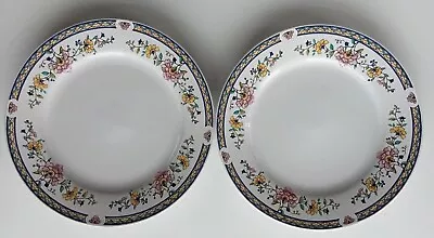 Buy X 2 Vintage Royal Norfolk Side Plates Floral And Lattice Pattern 7.5 Inches. • 8.50£