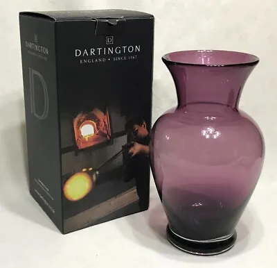 Buy DARTINGTON : England - Devon Shore Saunton Large Amethyst Glass Vase 11 - New  • 23.99£