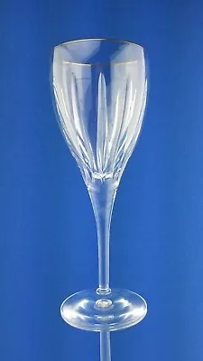 Buy STUART Heavy Crystal Gold Encrusted Warwick Water/ Wine Glass Goblet (s)  8-7/8  • 24.64£