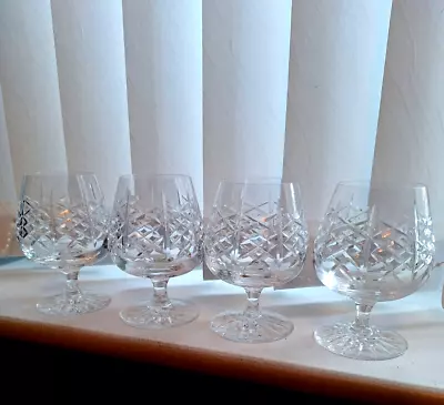 Buy Edinburgh Lead Crystal, Highland, Set Of 4 X Brandy Balloon Glasses, 11.8cm • 29.99£