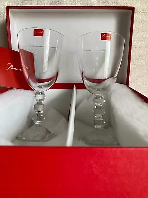 Buy Baccarat Vega Beautiful Wine Glasses Crystal Set 2  With Box NEW • 151.31£