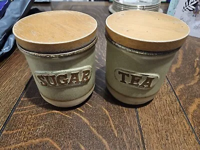 Buy Vintage Original Stoneware Tea And Sugar Pots • 12£