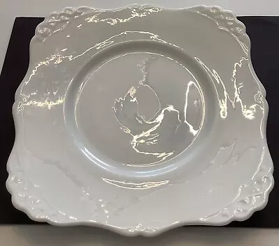 Buy Tuscan White Sandwich Plate 9” Square • 10£