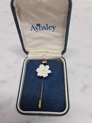 Buy Vintage Costume Jewellery Aynsley Fine English Bone China Flower Stick Pin • 8£
