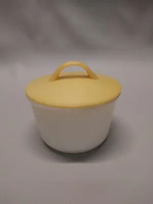 Buy Collectible Pyrex Milk Glass Inch Sugar Bowl With Plastic Lid Condiment Jar • 18.92£