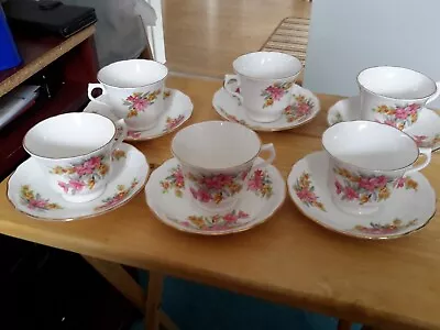 Buy Vale Bone China 6 Cups And Saucers.and 6 Side Plates • 4.99£