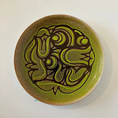 Buy Poole Studio Pottery Vintage Green Plate Aegean Mid Century MCM Rare Green • 26.56£