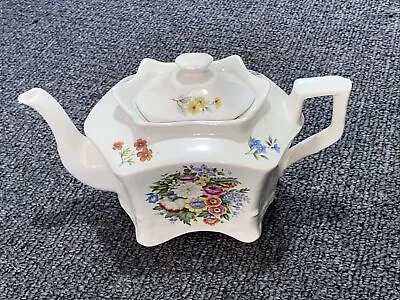 Buy Vintage Kernewek Pottery Goonhaven Cornwall Floral Design Tea Pot, Excellent. • 11.99£