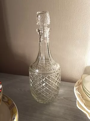 Buy Vintage Glass Decanter With Stopper (770ml) • 8£