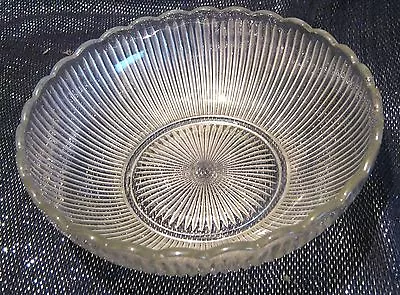 Buy Fabulous Vintage Style Glass Bowl With Pie Crust Edge Approx 8ins By 2.5 Ins • 11.99£