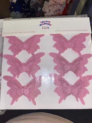 Buy Laura Ashley 2 X 6pack Felt Pink Butterfly RRP £6 Each  • 5£