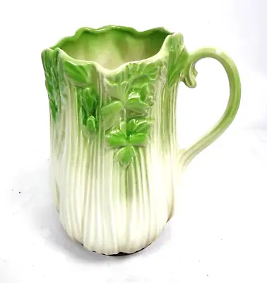 Buy Vintage SylvaC Celery Jug/Pitcher 5033 Green Ceramic Pottery- Collectable- SE37 • 25£