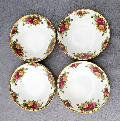 Buy 4 Royal Albert Old Country Roses 6  Breakfast / Soup Bowls Excellent Condition • 15.99£