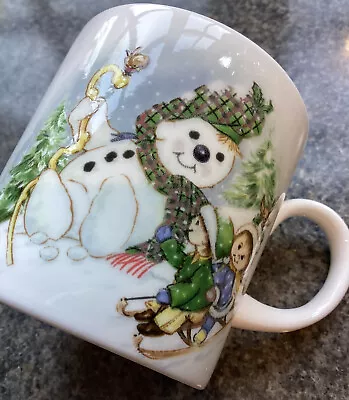 Buy Children’s Christmas Mug Snowman Bone China With Robin Logo • 5£