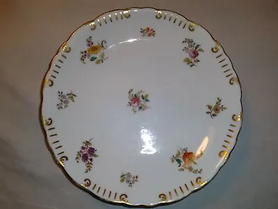 Buy Brown Westhead Mooore Scalloped Side Plate Flowers Gold 6  Cauldon Ware • 44.95£