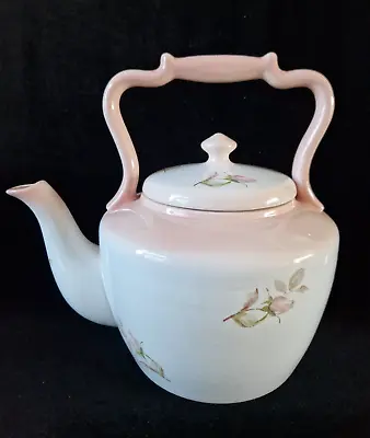 Buy Oversized Vintage Blakeney Soft Pink Ceramic Decorative Kettle / Teapot  Roses  • 25£