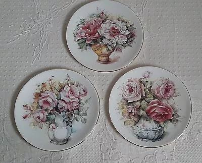Buy Duchess Floral Plates 3 Fane Bone China Made In England • 25£
