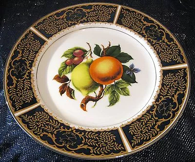 Buy 2x English Bone China Fruit Pattern Plates Unmarked Approx 10½ Ins Diameter • 14.99£