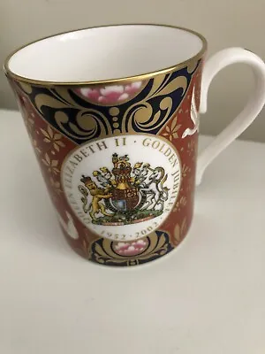 Buy Royal Worcester Queen Elizabeth Ii Golden Jubilee Commemorative Mug 1952-2002 • 11.99£