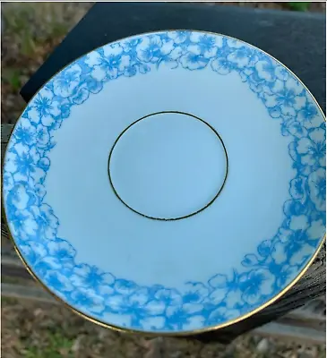 Buy Limoges Saucer By D&C Blue Floral Golden Rim Porcelain Vintage Small France 4 ½ • 9.64£