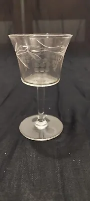 Buy Victorian Engraved Small Wine/sherry Glass • 4.99£